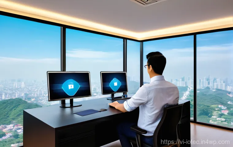 IoT 보안 프레임워크와 환경적 요인 - **Prompt**: A cozy, modern Vietnamese living room bathed in warm, inviting light. A young Vietnamese...