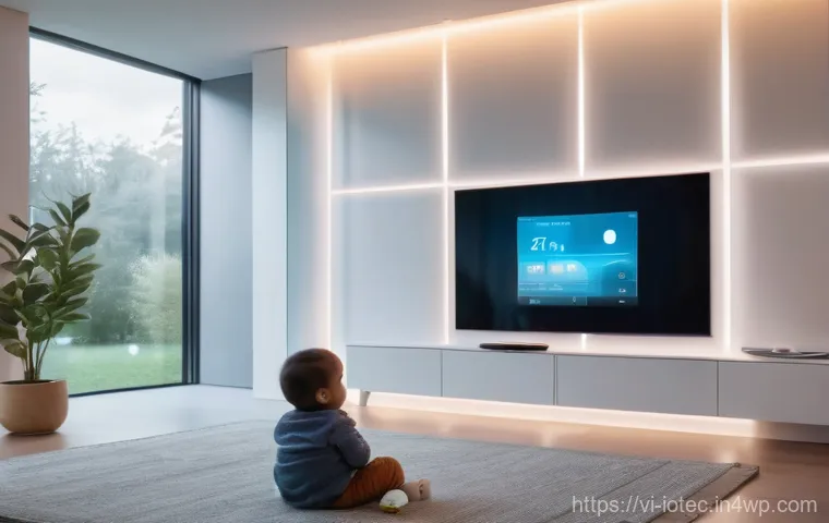 IoT 보안 프레임워크의 혁신적 사례 - Image Prompt 1: The Secure Smart Home with a Family**